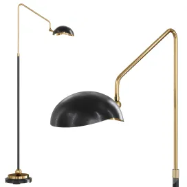 Restoration hardware convessi floor lamp black brass